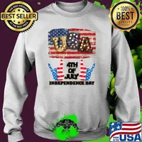 Usa 4th Of July Independence Day with Two Handles Shirt Sweater