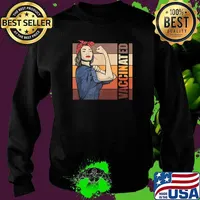 Vaccinated Non Rosie The Riveter Vintage T-Shirt Sweater
