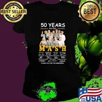 50 years 1972 2022 mash thank you for the memories signatures Ladies tee