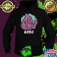 AMC to the moon Short Squeeze Ape Investing Stock Market T-Shirt Hoodie