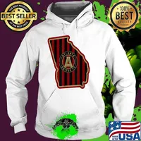 Atlanta United FC Soccer Jersey Style Team Fan Flag ATL T-Shirt Hoodie