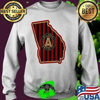 Atlanta United FC Soccer Jersey Style Team Fan Flag ATL T-Shirt Sweater