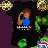 Basketball Black Girl Vintage Love Afro Basketball Girls T-Shirt Ladies tee