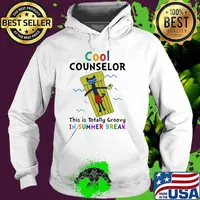Cool Counselor This Is Totally Groovy In Summer Break Shirt Hoodie
