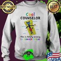 Cool Counselor This Is Totally Groovy In Summer Break Shirt Sweater