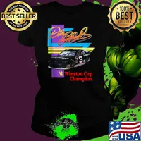 Dale Earnhardts Chanpions Winston Cup Shirt Ladies tee