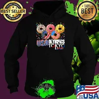 Donuts USA 2021 sports America Japan Tokyo T-Shirt Hoodie