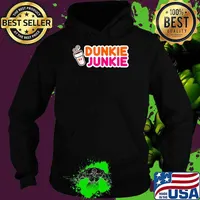 Dunkie Junkie Love Coffee Sayings Novelty T-Shirt Hoodie