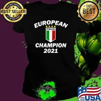 European Champion 2021 Football Italy Italian Flag T-Shirt Ladies tee