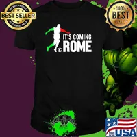 Football Its Coming Rome Home Soccer Italia Italian Flag shirt