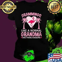 Grammingo for a Like A Grandma Awesome Grandma Only More Awesome T-Shirt Ladies tee