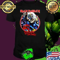 Iron Maiden The Numbers Of Beastes skull T-Shirt