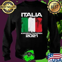Italian European Champion 2021 Football Italy Flag T-Shirt Sweater