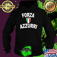 Italy Forza Azzurri Soccer Jersey Italia Flag Football Gift Shirt Hoodie