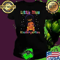 Little Miss Kindergarten Princess Toddler Melanin Shirt Ladies tee