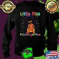 Little Miss Kindergarten Princess Toddler Melanin Shirt Sweater