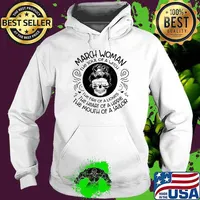 March woman the soul of a witch the mouth of a sailor skull Hoodie