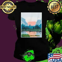 Maybe all i need is an adventure Yosemite National Park Hiking Tourist Mountain T-Shirt Ladies tee