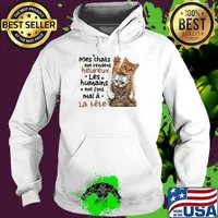 Mes chats me rendent heureux Les Humains Me Font Mal A Le tete Cat Shirt Hoodie