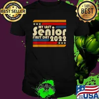 My Last First Day Senior, Back To School Class Of 2022 Vintage T-Shirt