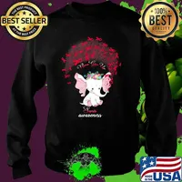 Never Give Up Sepsis Awareness Elephant Shirt Sweater