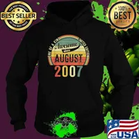 One of A Kind Limited Edition Awesome Since August 20097 Vintage Shirt Hoodie