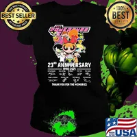 Powerpuff Girls 23rd anniversary 1998 2021 thank you for the memories signatures Ladies tee
