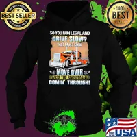 So you run legal and drive slow that must suck move over cause the snowman is comin through truck Hoodie