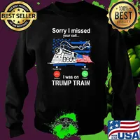 Sorry i missed your call i was on trump train american flag 2024 Sweater