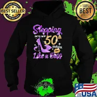 Stepping in to 50th birthday like a boss Hoodie