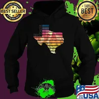Sunset Chaser Vintage Texas Desert Silhouette 70s Retro Shirt Hoodie