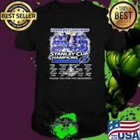 Tampa Bay Lightning Stanley Cup Champion 2021 Thank You For The Memories shirt