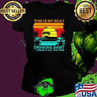 This Is My Boat Drinking Shirt I Wear It All The Time Vintage Shirt Ladies tee
