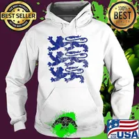 Three England Lions Tees Soccer Jersey 2021 English Football Shirt Hoodie