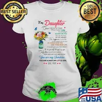 To my daughter once upon a time when i asked god you are my sunshine flower Ladies tee
