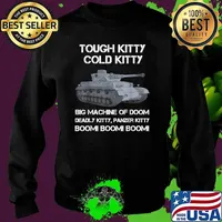 Tough Kitty Cold Kitty WW2 German Big Macchine Of Doom Deadly Kitty Shirt Sweater