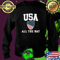 USA All The Way 4th of July Soccer Basketball Swimming T-Shirt Sweater