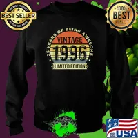 Vintage 1996 Limited Edition 25 Year Old Gifts 25th Birthday Shirt Sweater