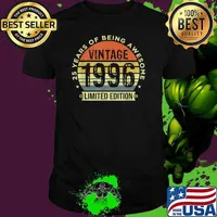 Vintage 1996 Limited Edition 25 Year Old Gifts 25th Birthday Shirt
