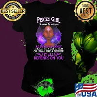 Womens Pisces Girl I Can Be Mean Zodiac February 19 to March 20 It All Depends On You Shirt Ladies tee