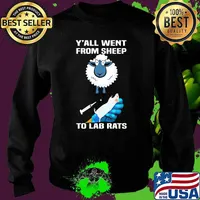 Yall went from sheep to lab rats Sweater