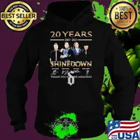 20 years 2001 shinedown thank you for the memories signatures Hoodie