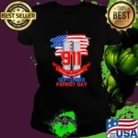 20th Anniversary Never Forget 911 We will never forget patriot day Ladies tee