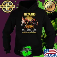 40 Years 1981 2021 Anthirax Thank You For The Memories Hoodie