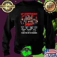 40th Anniversary Slayer Thank You For The Memories Shirt Sweater