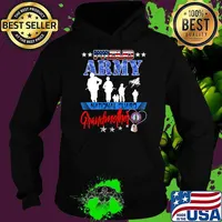 Army National Guard US Flag National Guard Grandmother Proud T-Shirt Hoodie
