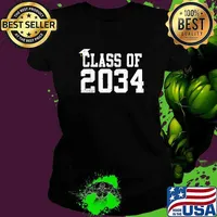Best class Of 2034 Grow With Me First Day Of School Graduation T-Shirt Ladies tee
