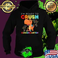 Dinosaur I'm Ready To Crush Kindergarten Scooter T-Shirt Hoodie