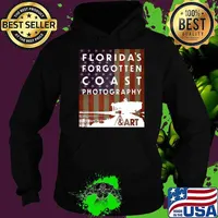 Floridas Forgotten Coast Photography & Art Group FREEDOM American Flag T-Shirt Hoodie