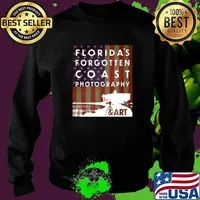 Floridas Forgotten Coast Photography & Art Group FREEDOM American Flag T-Shirt Sweater